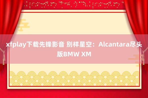 xfplay下载先锋影音 别样星空：Alcantara尽头版BMW XM