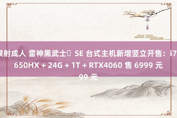 狠狠射成人 雷神黑武士・SE 台式主机新增竖立开售：i7-13650HX + 24G + 1T + RTX4060 售 6999 元